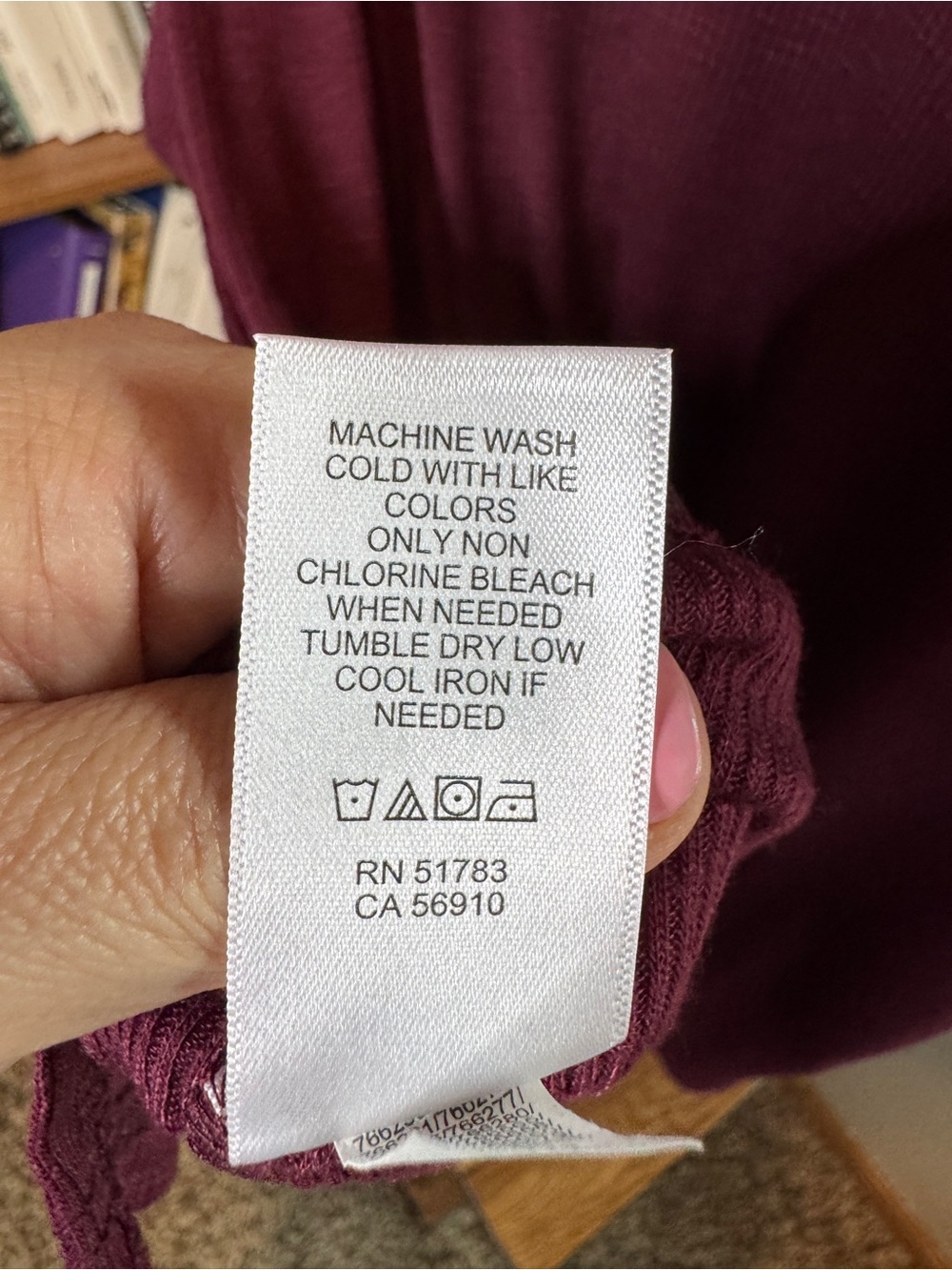 Maurices Burgundy V-Neck Short Sleeve Top - Picture 5 of 5